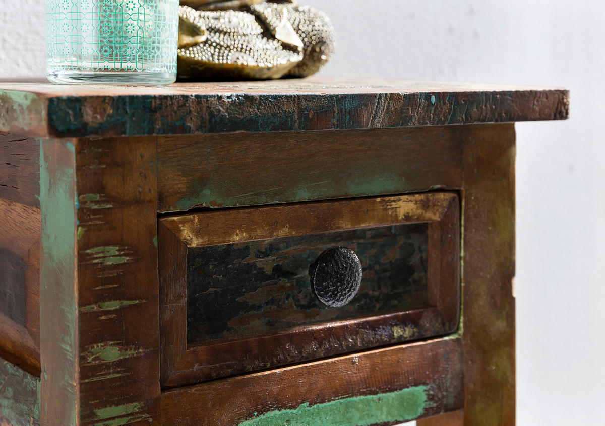 MIZICA, rjava  - črna/rjava, Design, kovina/les (30/30/50cm) - MID.YOU