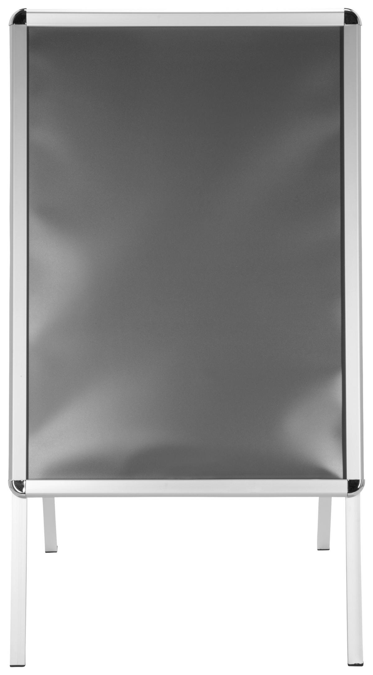 Plakatständer - Silberfarben, Basics, Metall (62,5/115,5/61cm) - MID.YOU