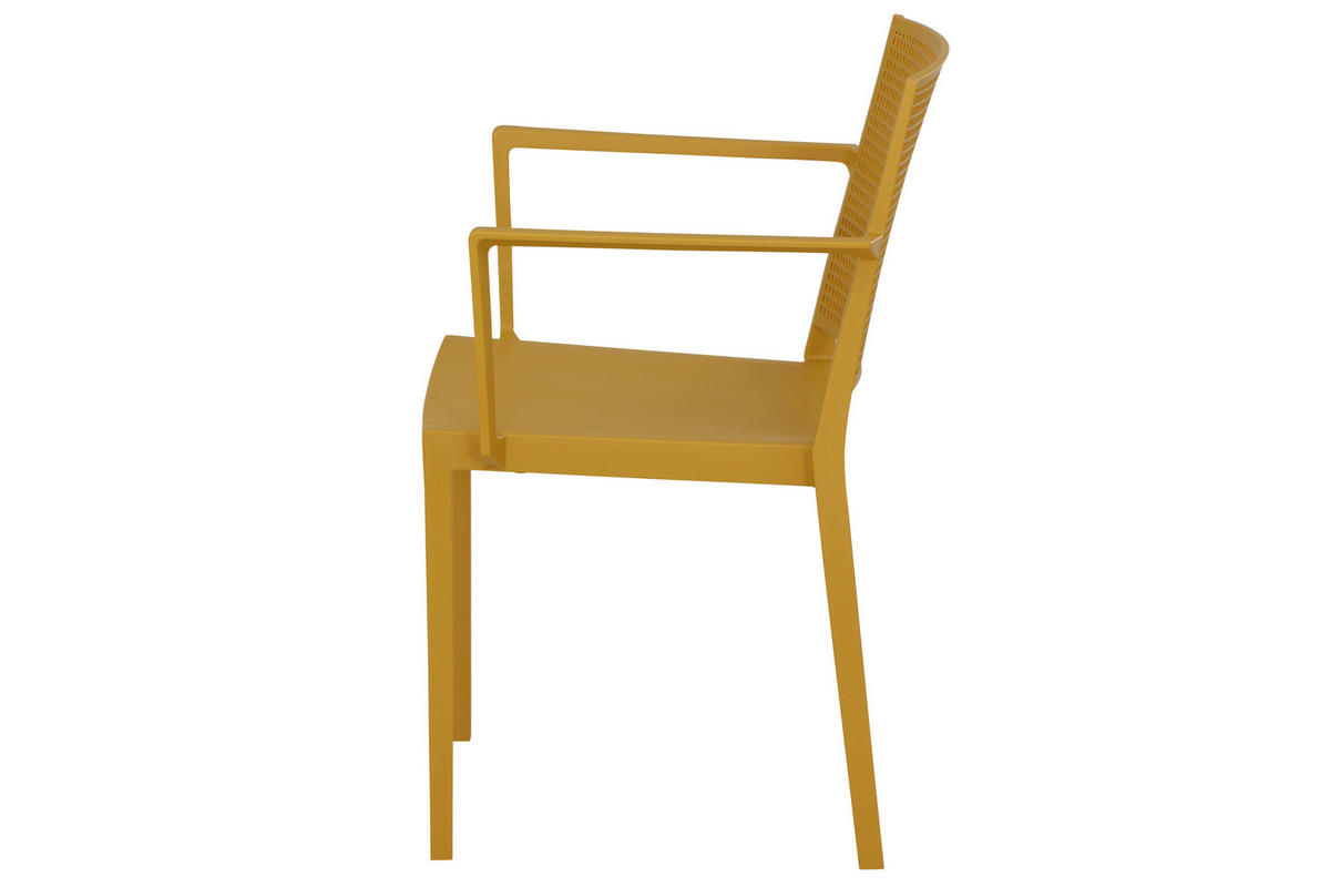 STAPELSTUHL in Kunststoff Gelb  - Gelb, Basics, Kunststoff (46/80/56cm) - Siena Garden