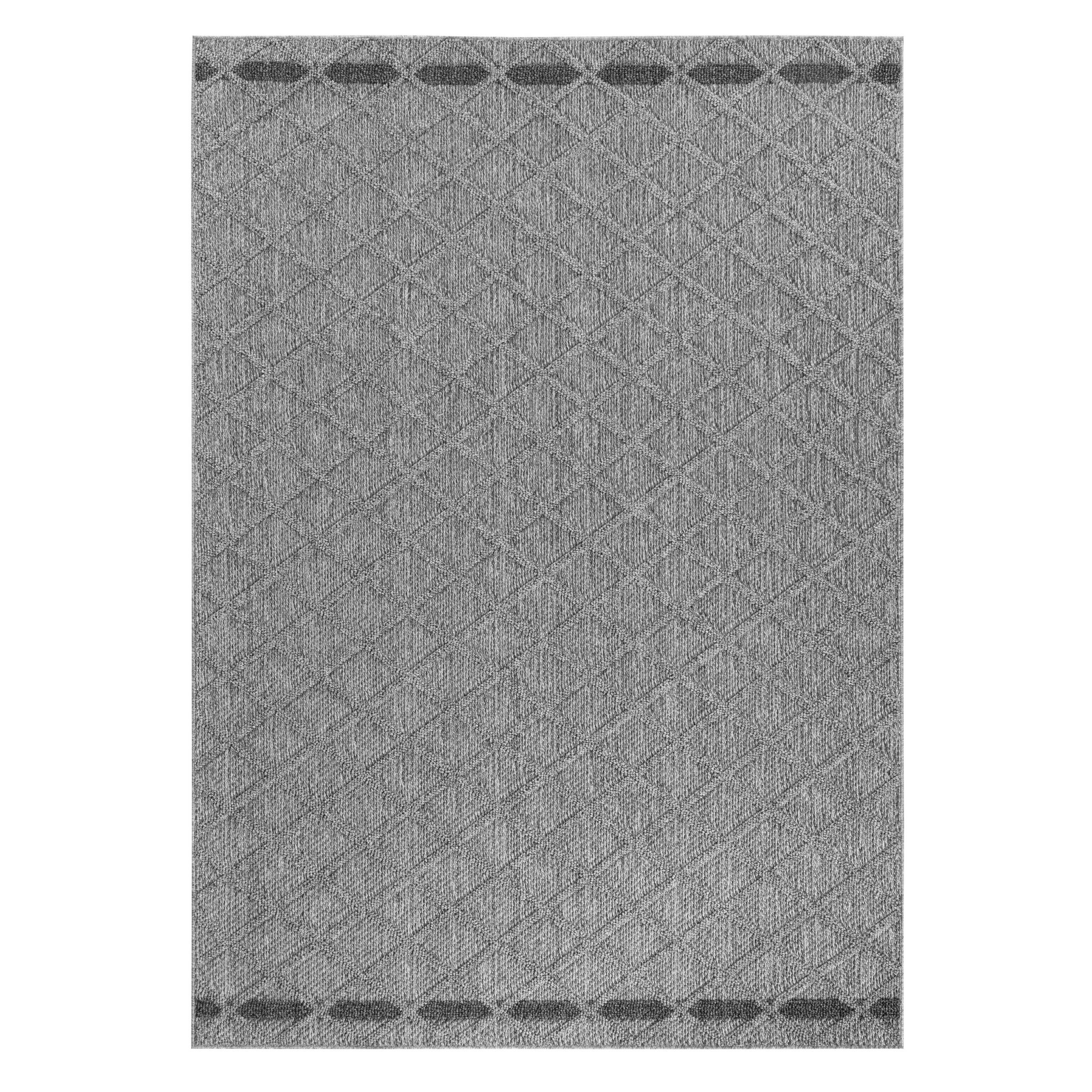 PREPROGA ZA ZUNANJO UPORABO  Patara     160/230 cm    tkano  siva  - siva, Design, tekstil (160/230cm)