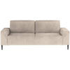 SCHLAFSOFA in Webstoff Sandfarben  - Sandfarben/Schwarz, Design, Textil/Metall (240/89/103cm) - Ti'me