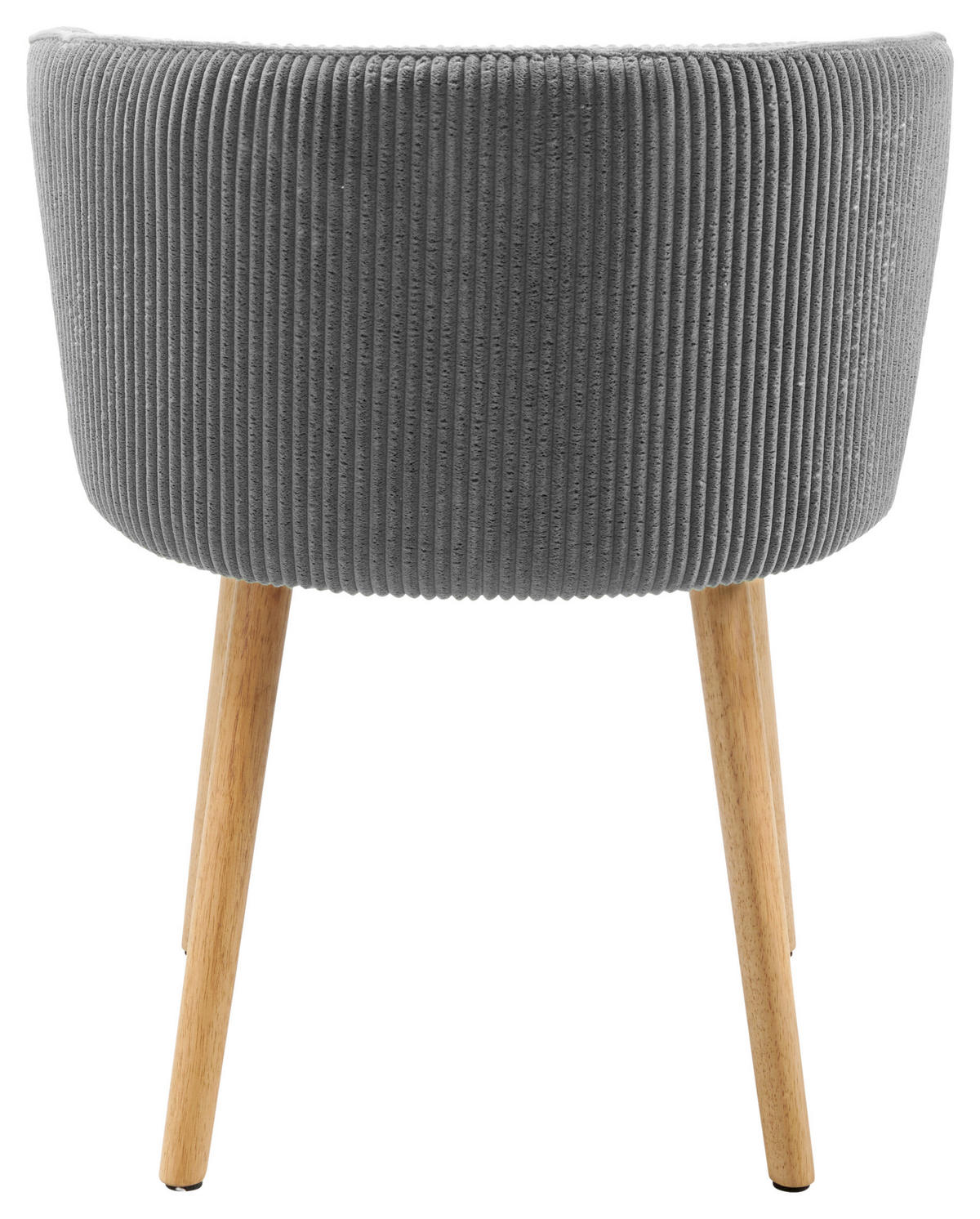 STUHL Cord Grau, Naturfarben Buche massiv  - Naturfarben/Grau, LIFESTYLE, Holz/Textil (61/79/61cm) - MID.YOU