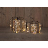 LED-DEKOLEUCHTE  - Naturfarben, Basics, Kunststoff/Textil (15/17/15cm)