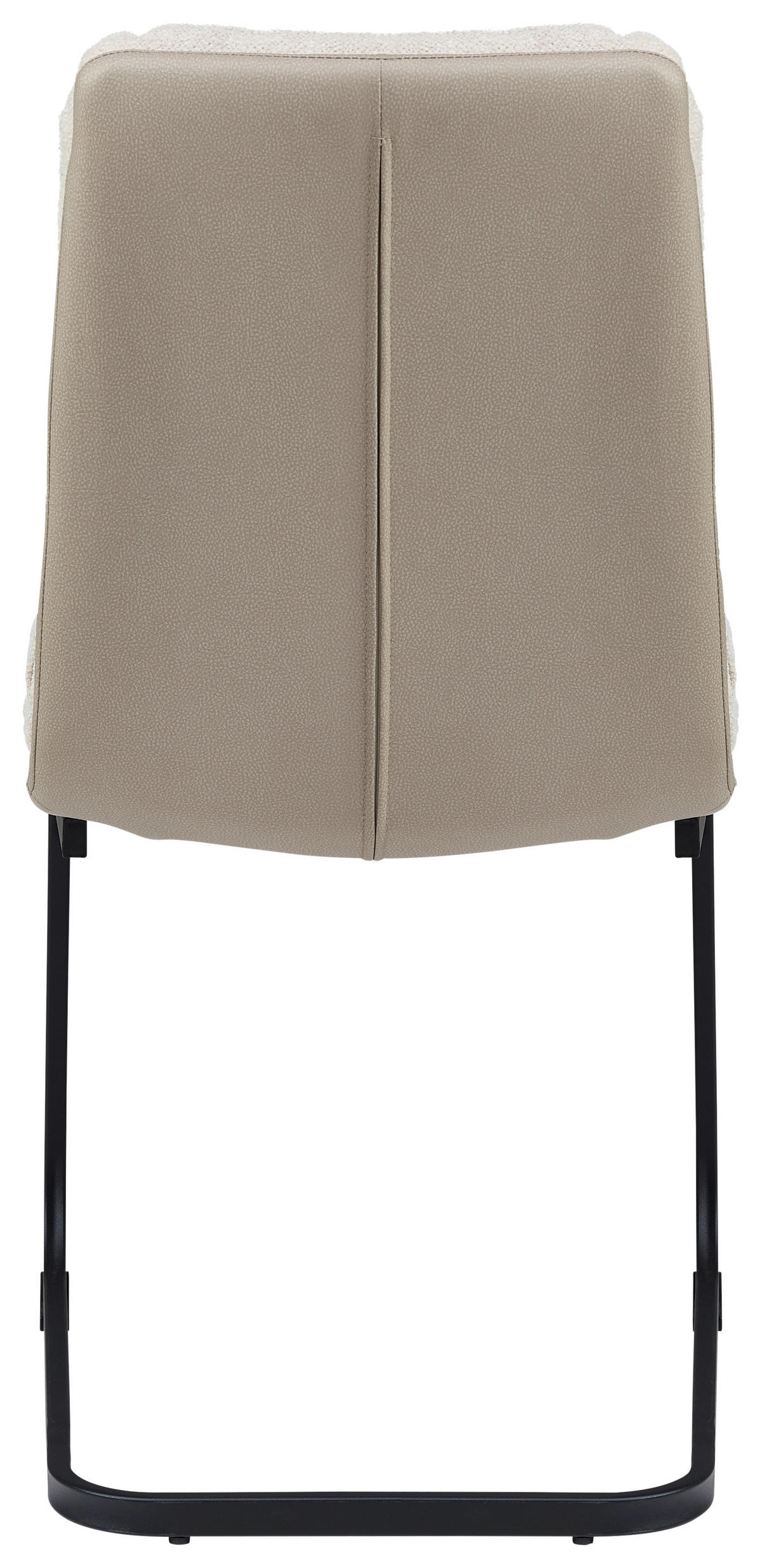 SCHWINGSTUHL  in Eisen Webstoff  - Beige/Schwarz, MODERN, Textil/Metall (45/91.5/62cm) - Livetastic