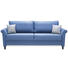 SOFA in Textil Blau - Blau/Schwarz, LIFESTYLE, Holz/Textil (238/94/103cm) - Novel SOFA in Textil Blau - Blau/Schwarz, LIFESTYLE, Holz/Textil (238/94/103cm) - Novel