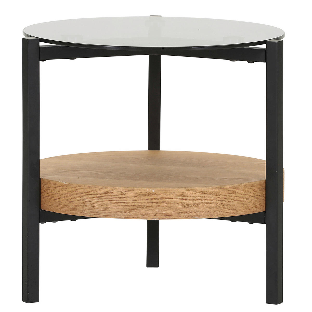 SOFFBORD i trä, glas  - askfärgad, Design, metall/trä (52/50cm) - Novel