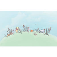 FOTOTAPETE WINNIE THE POOH MINDS  - Pastellblau, Design, Textil (400/250cm) - Disney