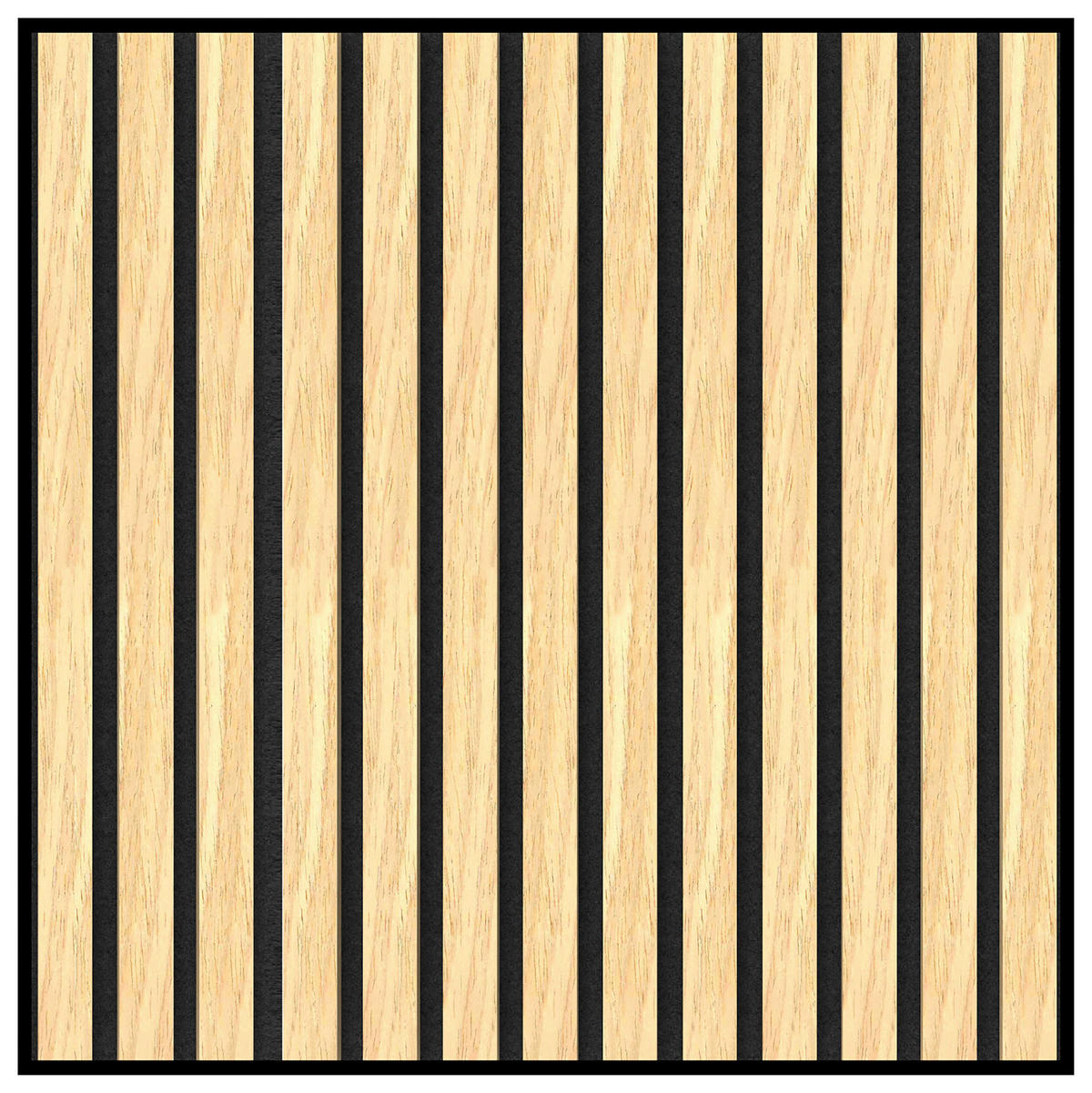 AKUSTIKPANEEL Echtholz, Nachbildung 2 Stück  - Eichefarben/Beige, KONVENTIONELL, Holzwerkstoff (52,5/52,5/1,65cm) - Novel
