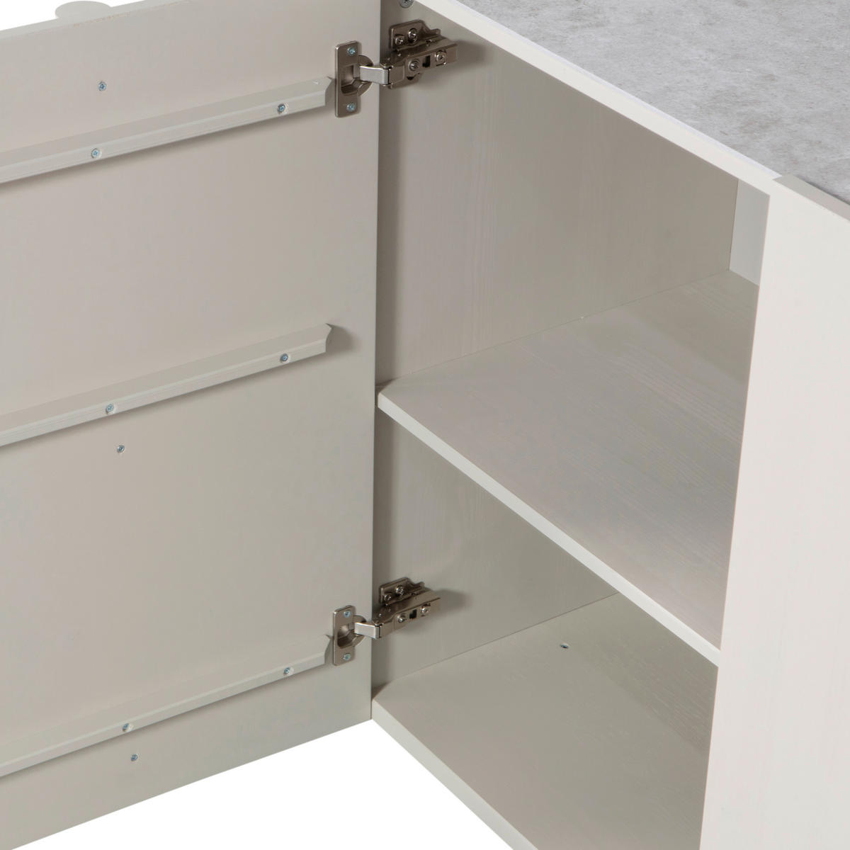 SIDEBOARD Basu  in 200/85/46 cm  - Grauweiß, Design, Holz (200/85/46cm) - Livetastic