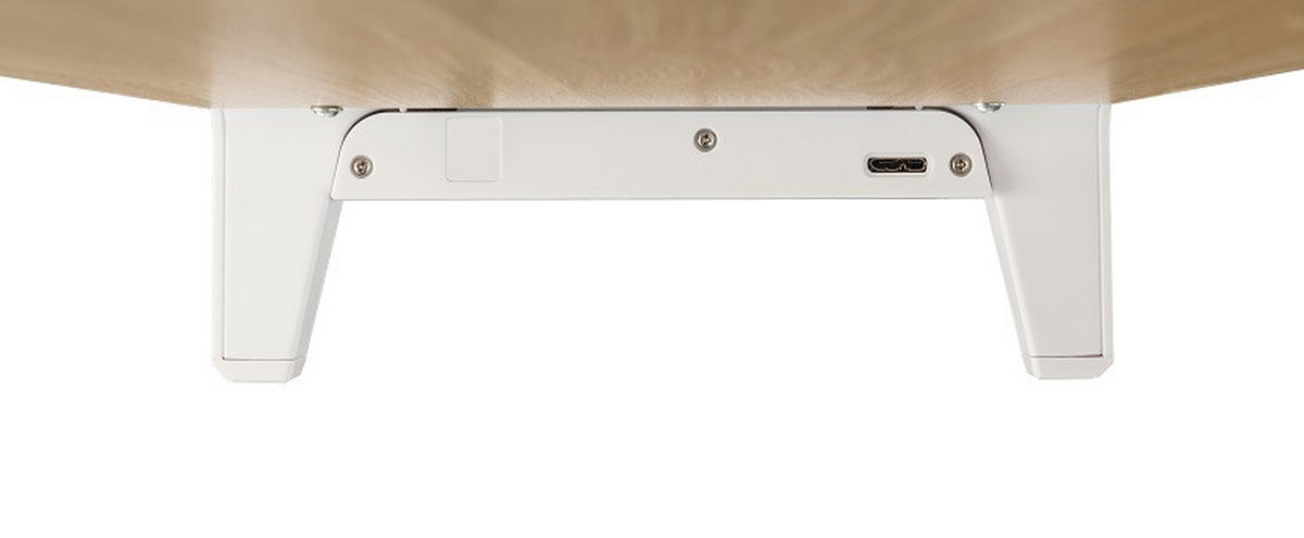 NÁSTAVEC NA PSACÍ STŮL  - bílá/barvy břízy, Design, kov/kompozitní dřevo (55,4/21,5/8cm) - Boxxx