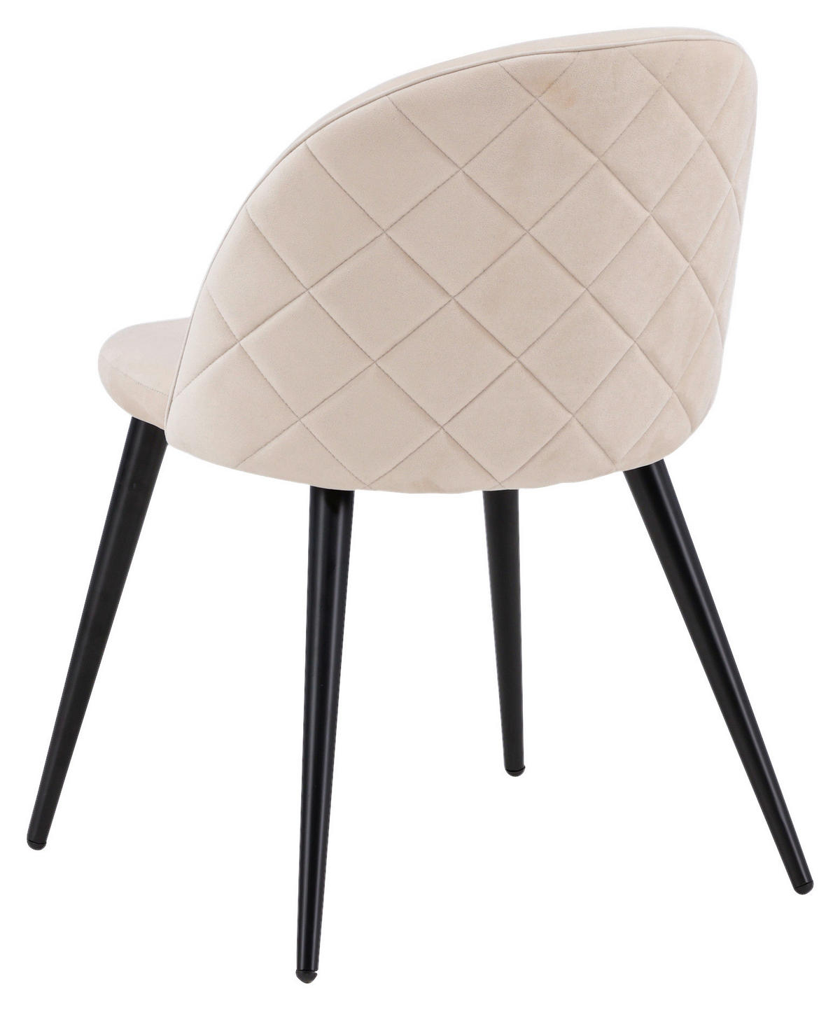 STOLSET stål sammet  - beige/svart, Design, metall/textil (50/76,5/57cm) - Livetastic
