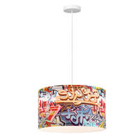 ZÁVĚSNÉ SVÍTIDLO, 40/100 cm  - vícebarevná, Design, plast (40/100cm)