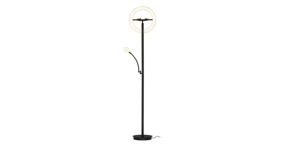 LED-DECKENFLUTER 40/180 cm    - Schwarz, KONVENTIONELL, Kunststoff/Metall (40/180cm) - Dieter Knoll