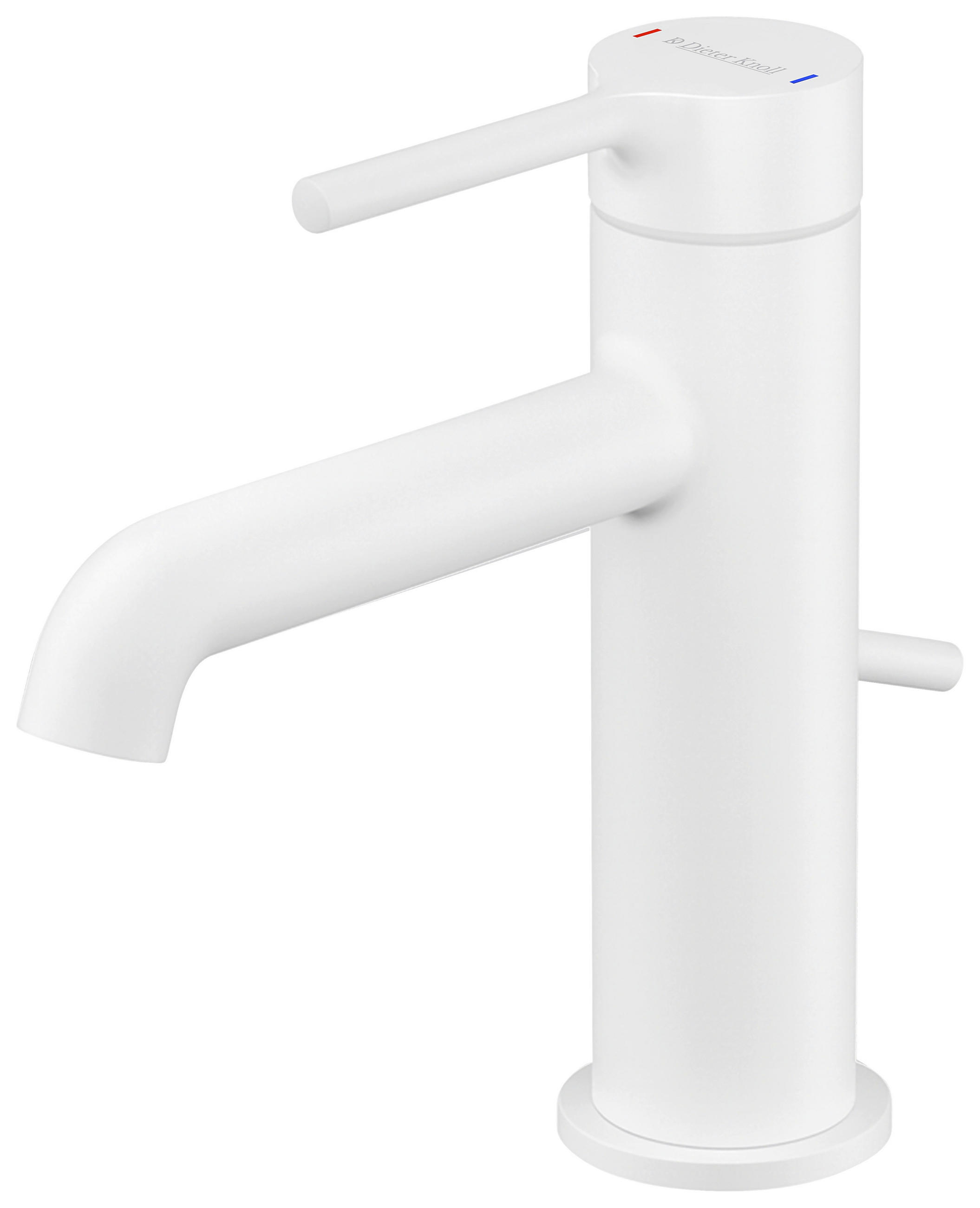 WASCHTISCHARMATUR 3,9/16,3/14,8 cm  - Weiß, MODERN, Metall (3,9/16,3/14,8cm) - Dieter Knoll
