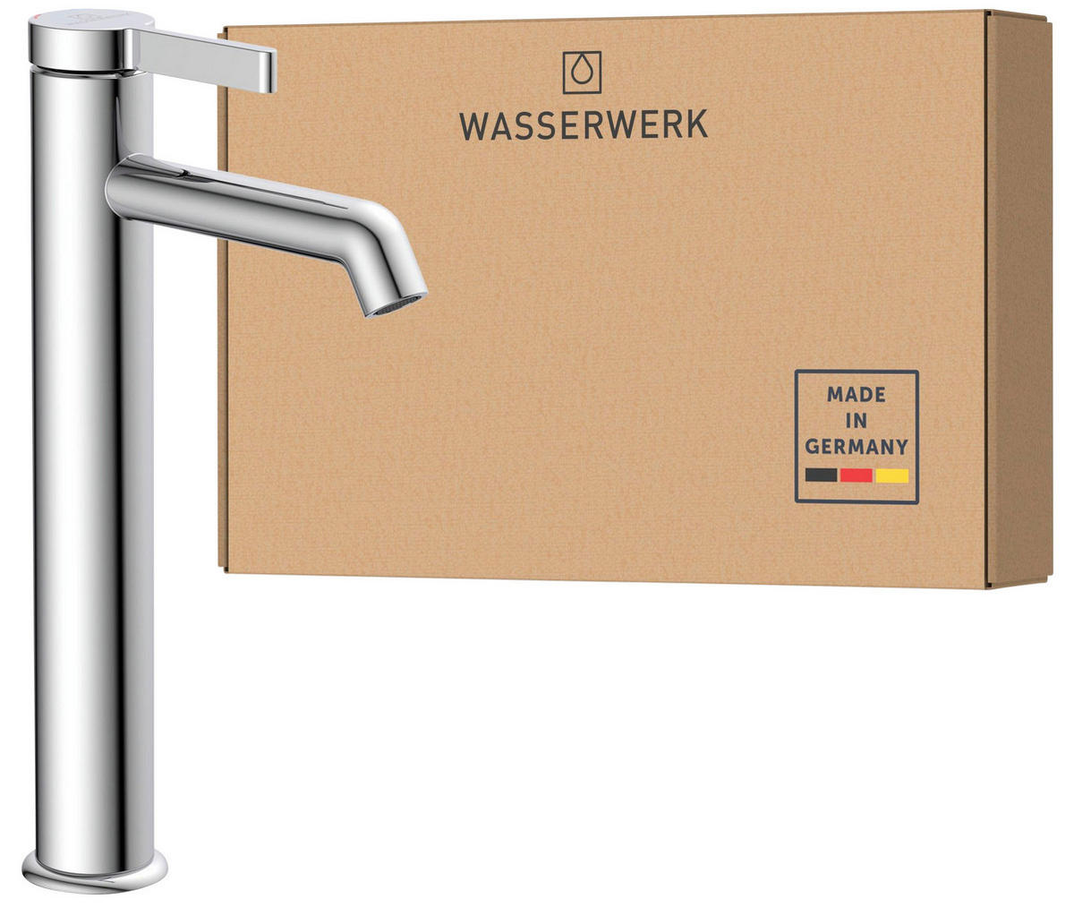 WASCHTISCHARMATUR 5/30/17,5 cm  - Chromfarben, Basics, Metall (5/30/17,5cm)