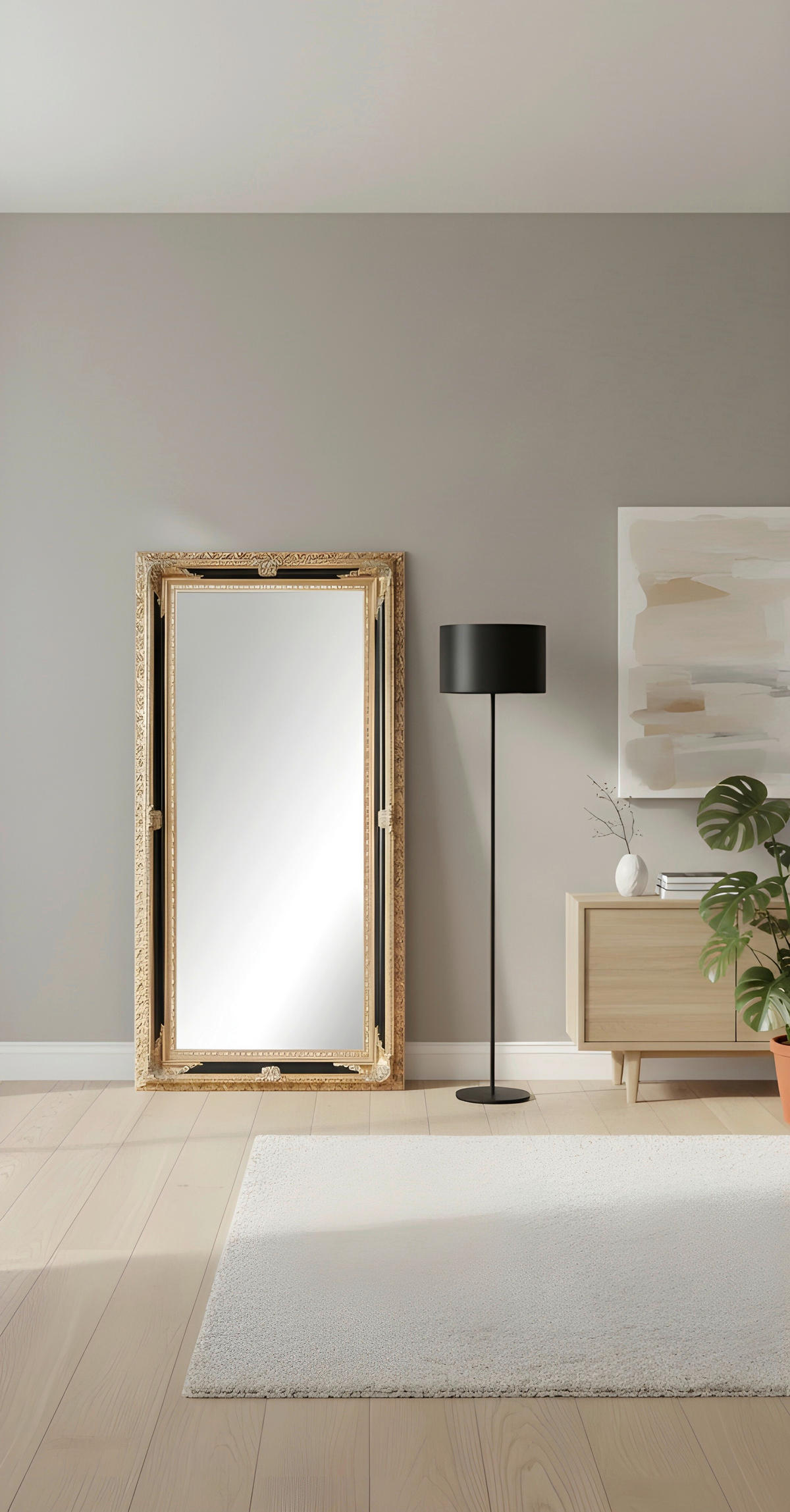 WANDSPIEGEL 100/200/7,1 cm    - Goldfarben, LIFESTYLE, Glas/Holz (100/200/7,1cm) - Landscape