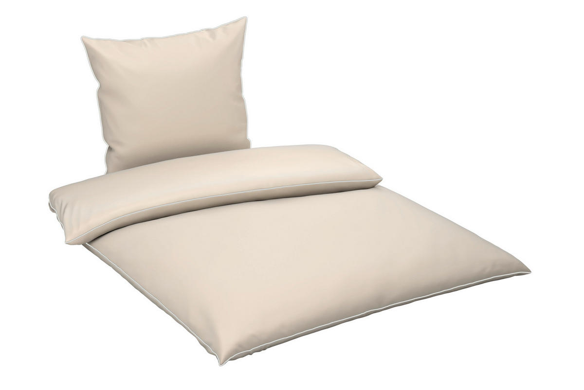 BETTWÄSCHE Flachgewebe 135/200 cm  - Beige, Basics, Textil (135/200cm) - Dieter Knoll