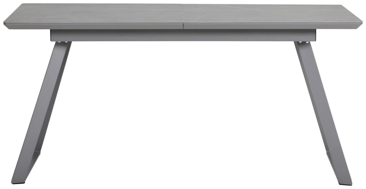 ESSTISCH Grau rechteckig  ausziehbar  - Grau, MODERN, Keramik/Holzwerkstoff (160-200/90/76cm) - MID.YOU