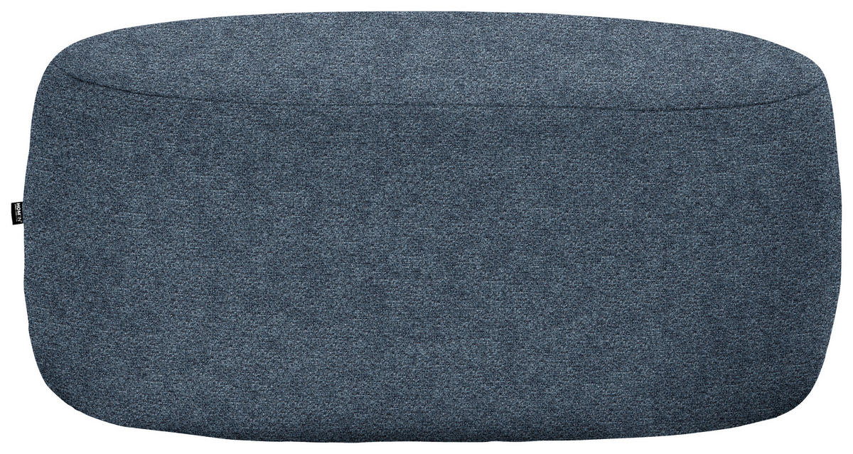 HOCKER in Textil Blau  - Blau/Schwarz, MODERN, Kunststoff/Textil (88/43/66cm) - Hom`in