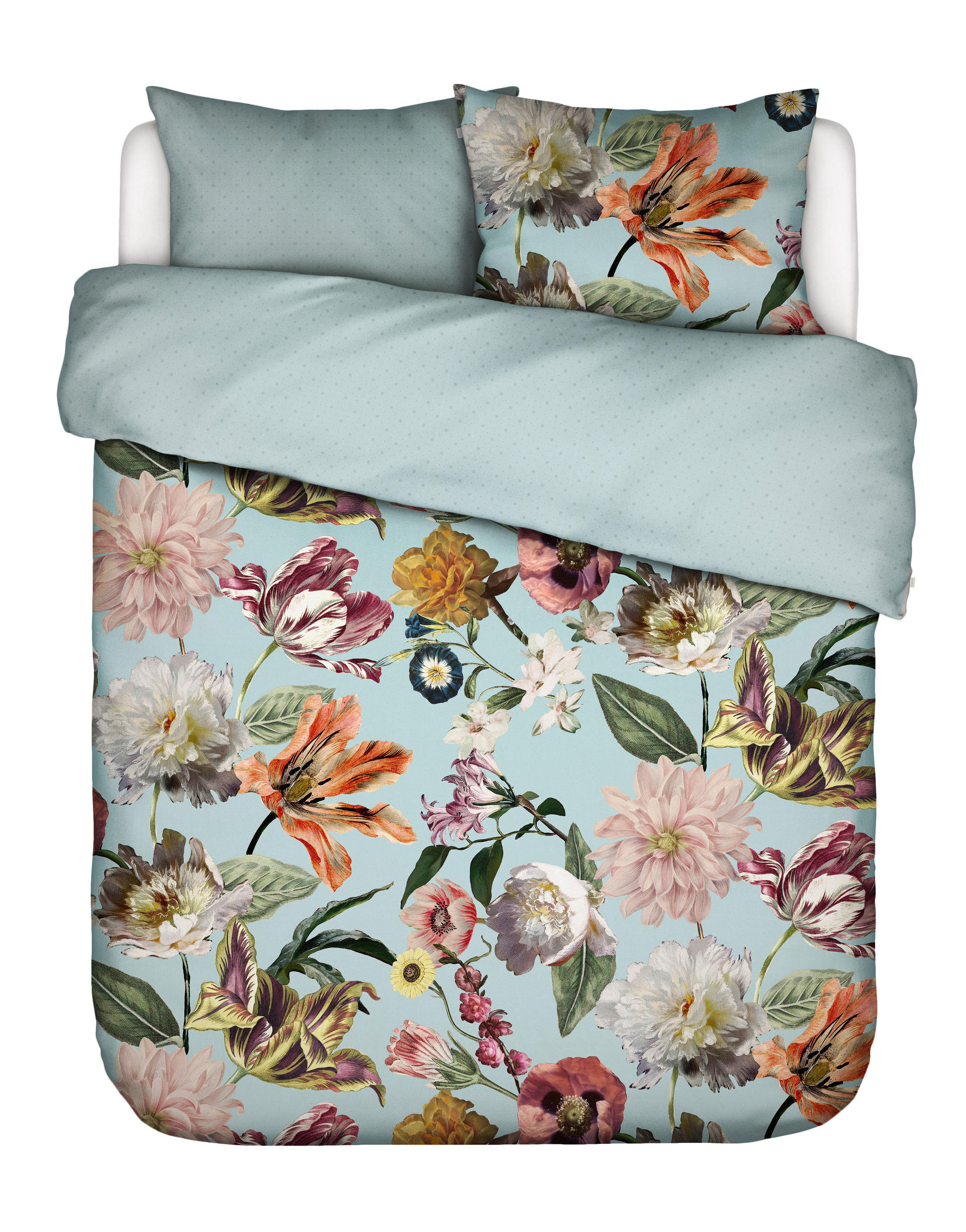 WENDEBETTWÄSCHE FILOU Satin 200/200 cm  - Pastellblau, Basics, Textil (200/200cm) - Essenza