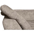 WOHNLANDSCHAFT in Struktur Beige  - Beige/Schwarz, KONVENTIONELL, Textil/Metall (253/357/188cm) - Carryhome