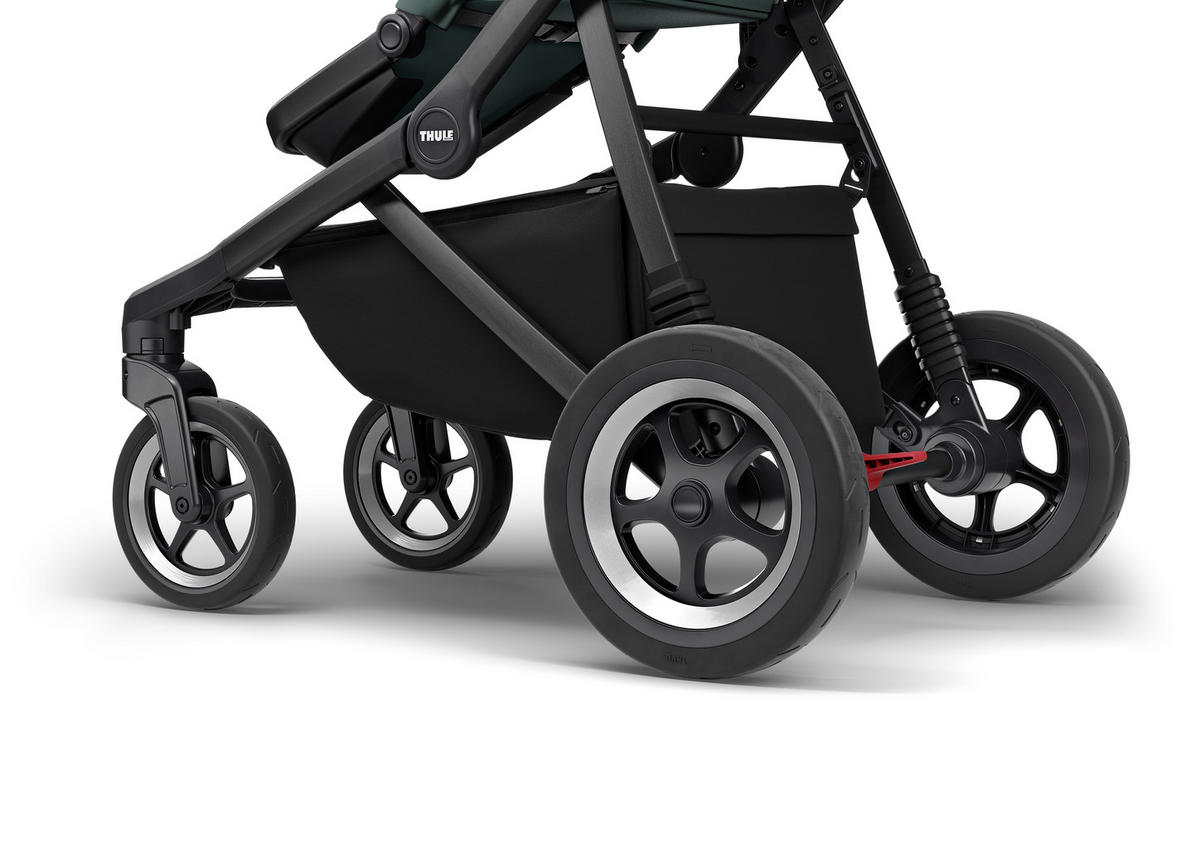 KINDERWAGENSET  Sleek  Mallard Green  - Schwarz/Grün, Trend, Textil/Metall (61/85/109cm) - Thule