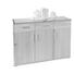 KOMMODE Kernbuche furniert, massiv Buchefarben - Chromfarben/Buchefarben, Design, Holz/Holzwerkstoff (125/87/39cm)