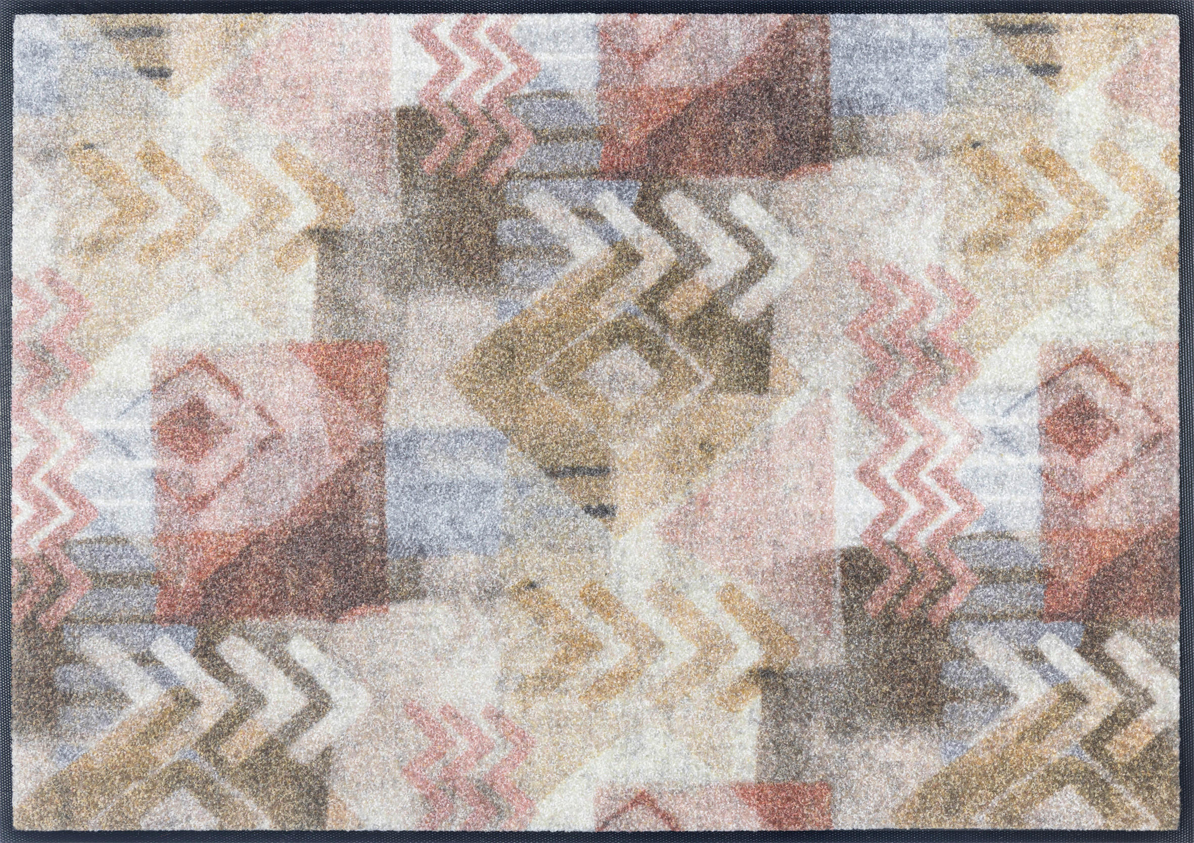 FUßMATTE 60/85 cm Timesign  - Hellbraun/Beige, Design, Kunststoff/Textil (60/85cm) - wash+dry
