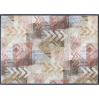 FUßMATTE 60/85 cm Timesign  - Hellbraun/Beige, Design, Kunststoff/Textil (60/85cm) - wash+dry