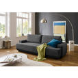 SCHLAFSOFA Mikrofaser Anthrazit  - Chromfarben/Anthrazit, KONVENTIONELL, Kunststoff/Textil (240/73/101cm) - Carryhome