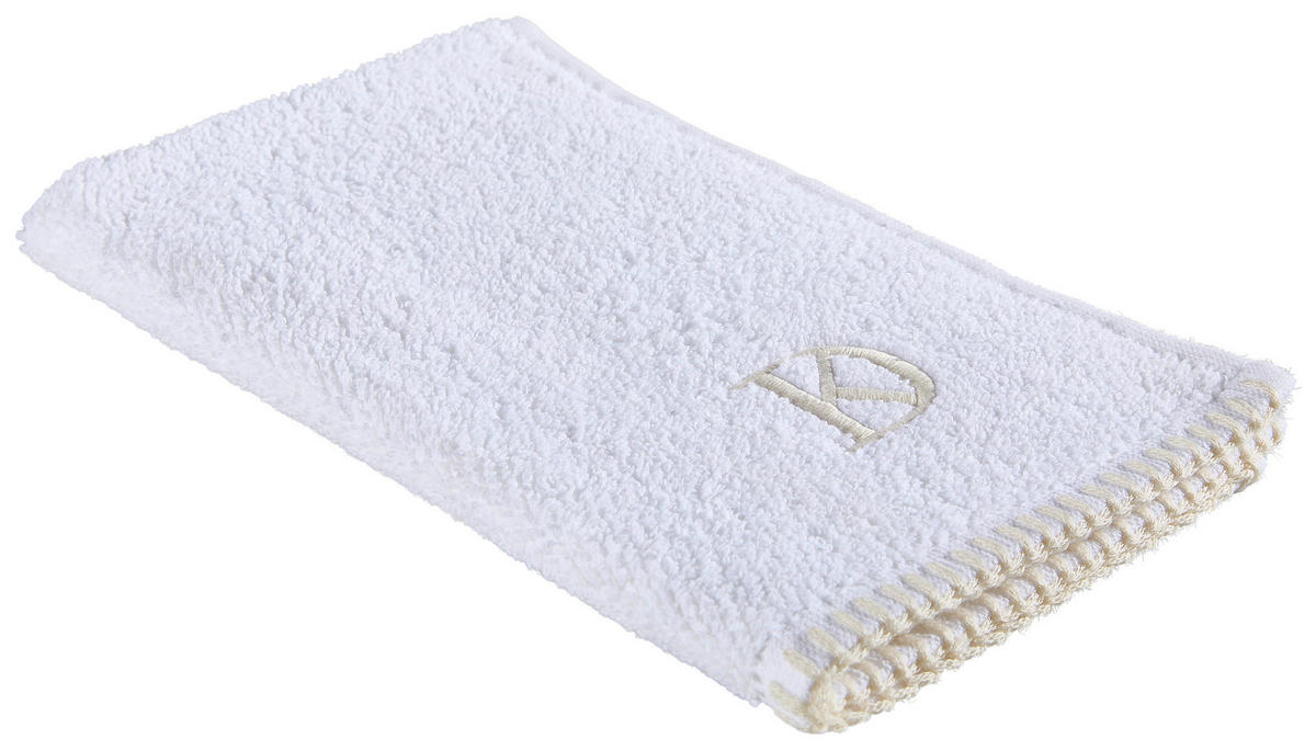 GÄSTETUCHSET BOLANO Weiß 4-teilig 30/50 cm  - Weiß, KONVENTIONELL, Textil (30/50cm) - Dieter Knoll