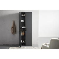 MEHRZWECKSCHRANK 70/178,9/33,4 cm  in Anthrazit  - Anthrazit/Schwarz, KONVENTIONELL, Holzwerkstoff/Kunststoff (70/178,9/33,4cm) - Xora