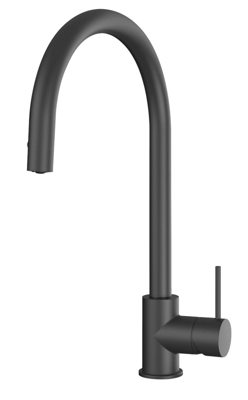 KÜCHENARMATUR - Schwarz, Basics, Metall (25/38cm) - HKT