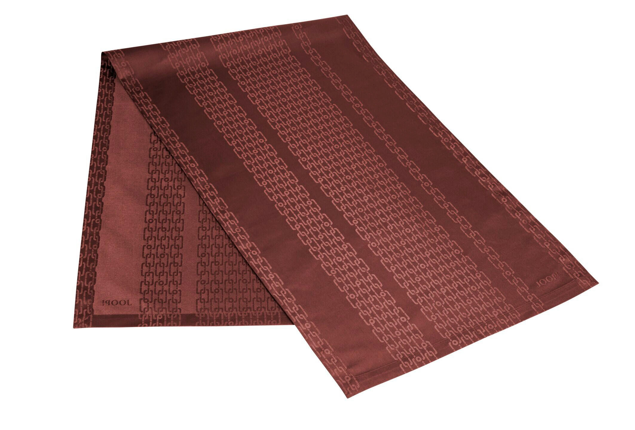 TISCHLÄUFER Chains 50/160 cm  - Rotbraun/Rot, Basics, Textil (50/160cm) - Joop!