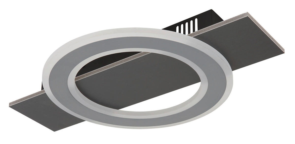 LED-TAKLAMPA JAYDEN 44/29/5,5 cm  - opal/grå, Design, metall/plast (44/29/5,5cm) - Globo