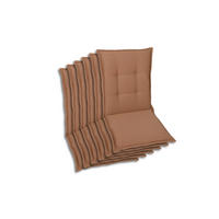 SESSELAUFLAGENSET Uni  - Rot, Basics, Textil (50/7/108cm)