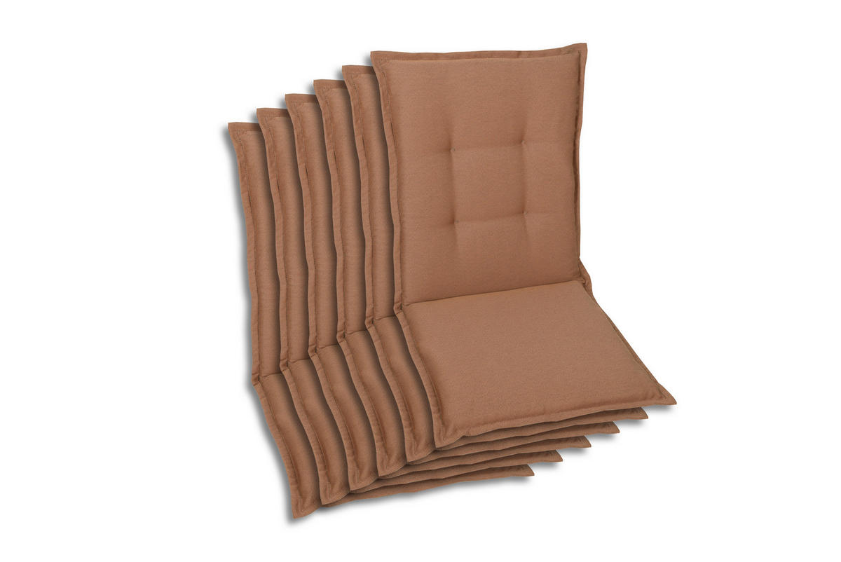 SESSELAUFLAGENSET Uni  - Rot, Basics, Textil (50/7/108cm)