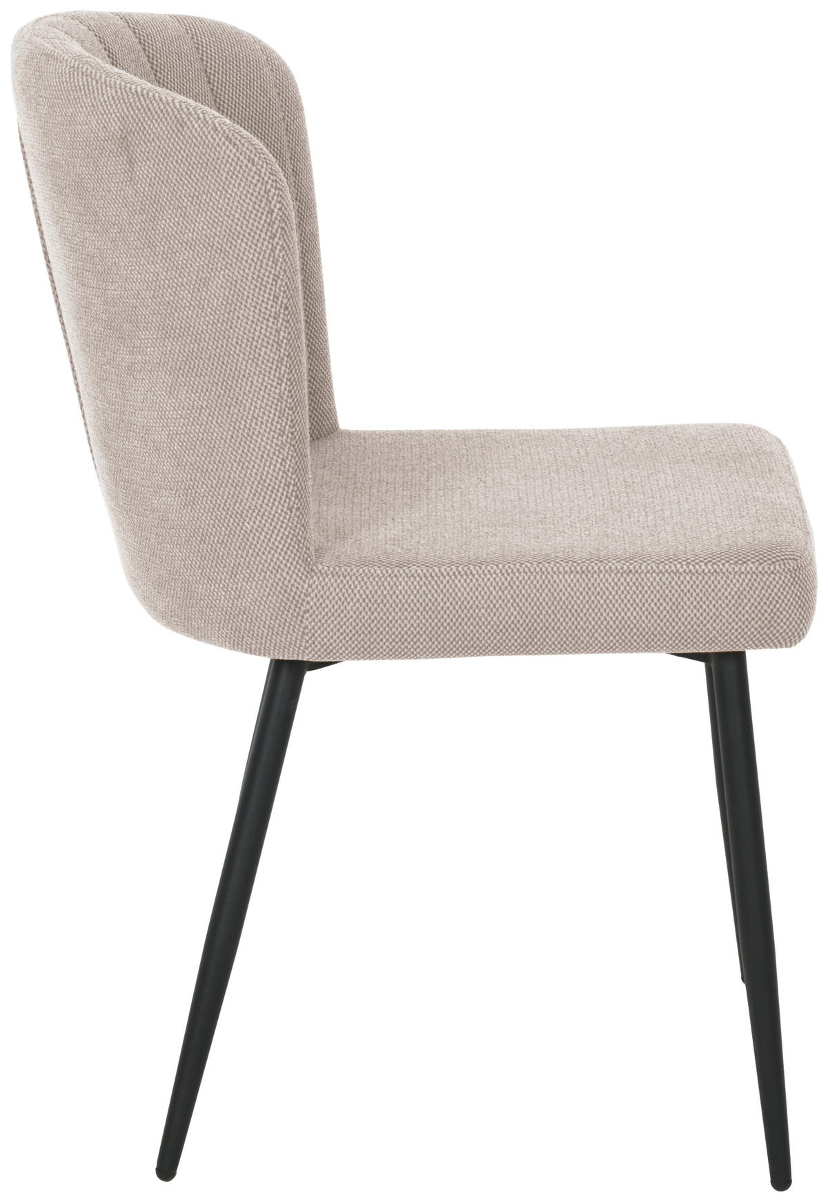 VIERFUßSTUHL - Taupe/Schwarz, KONVENTIONELL, Holz/Textil (52/82/60cm) - P & B