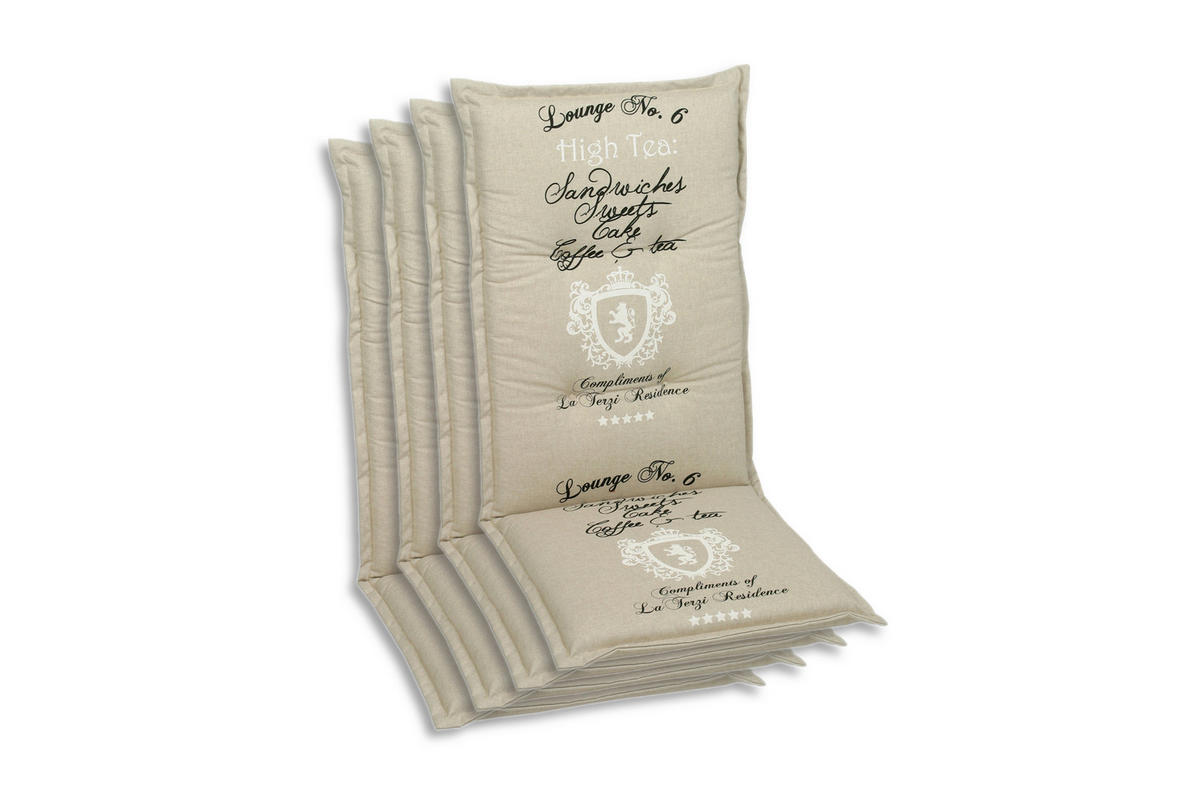 SESSELAUFLAGENSET  - Beige, Basics, Textil (50/7/120cm)