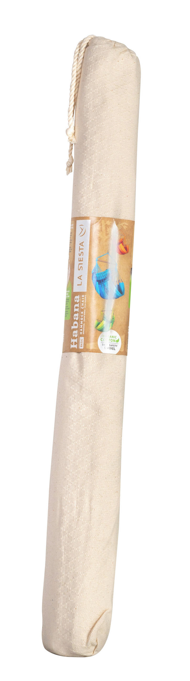 HÄNGESESSEL basic org.cotton 90/145/140 cm  - Weiß, KONVENTIONELL, Holz/Textil (90/145/140cm) - La Siesta
