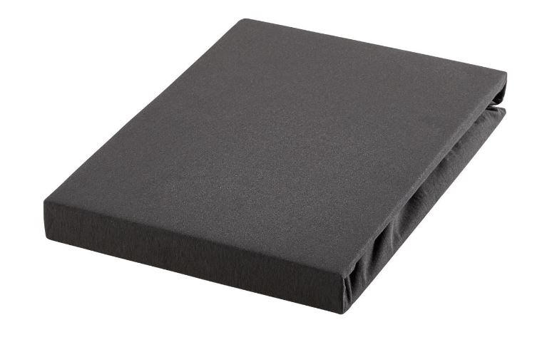 Novel PROSTĚRADLO NA VRCHNÍ MATRACI, žerzej, titanová, 180/200 cm