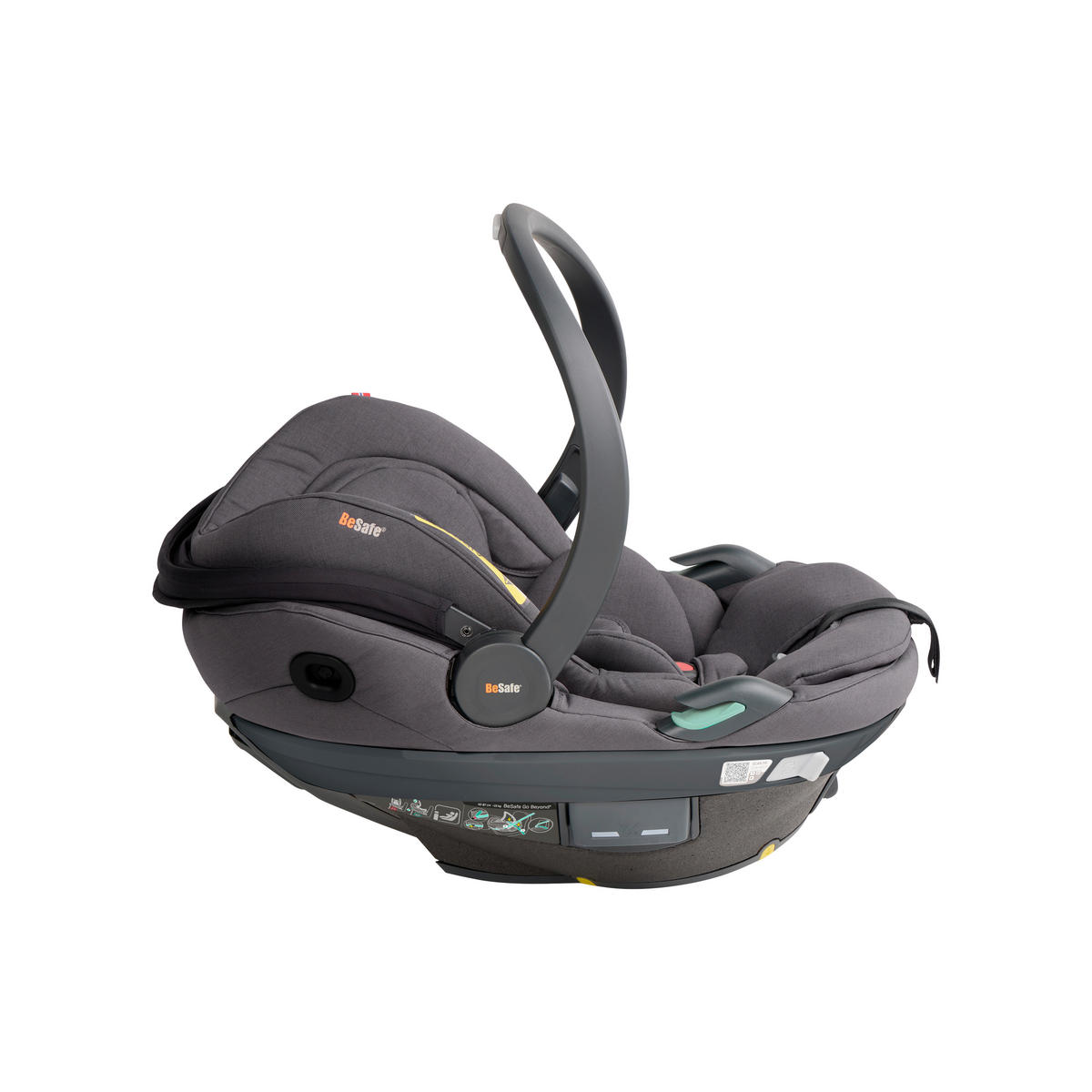 AUTO-SEDIŠTE ZA BEBE  Go Beyond²  - tamnosiva/crna, Osnovno, tekstil/plastika (64/44/59cm) - Besafe
