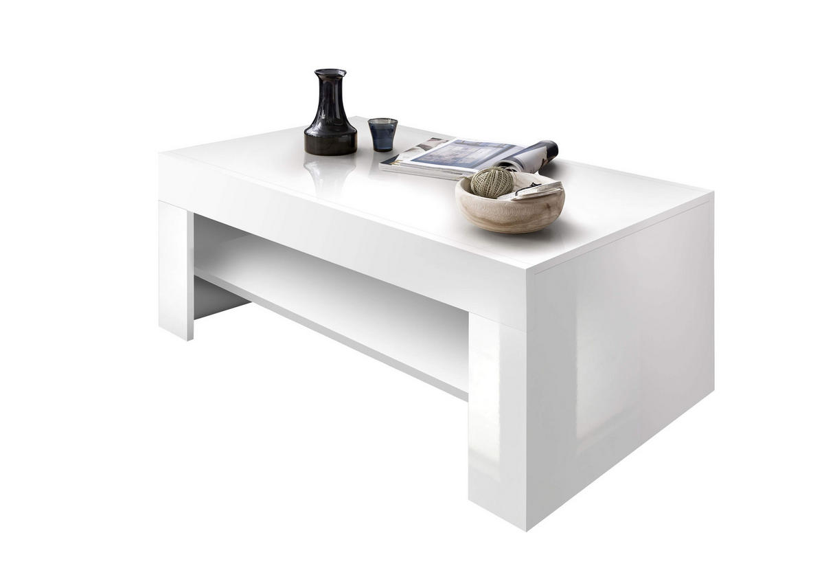 KLUB STOČIĆ 100/43/53,2 cm  bela  - bela, Moderno, pločasti materijal (100/43/53,2cm) - Carryhome