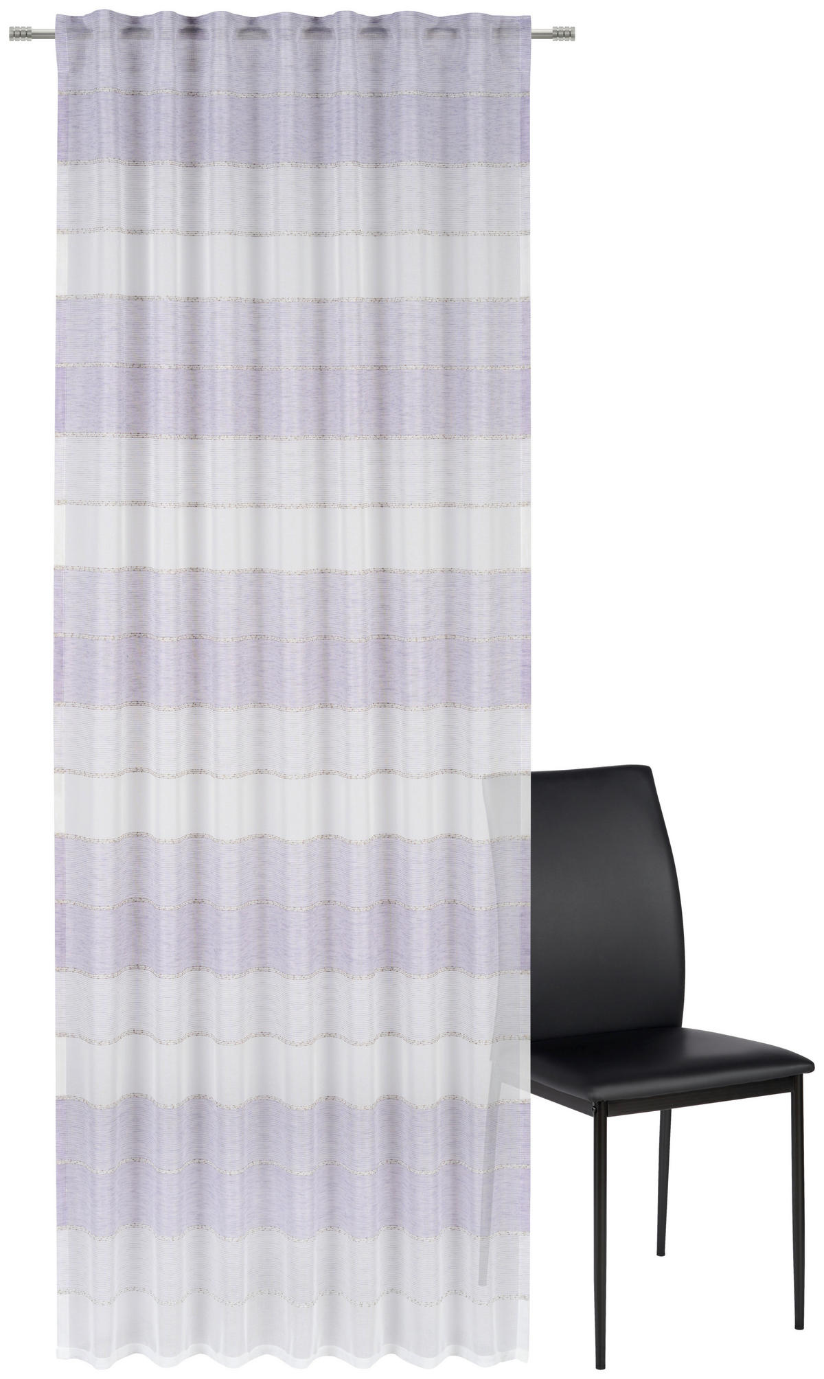 FERTIGVORHANG  halbtransparent   140/245 cm  - Lila, Basics, Textil (140/245cm) - Esposa