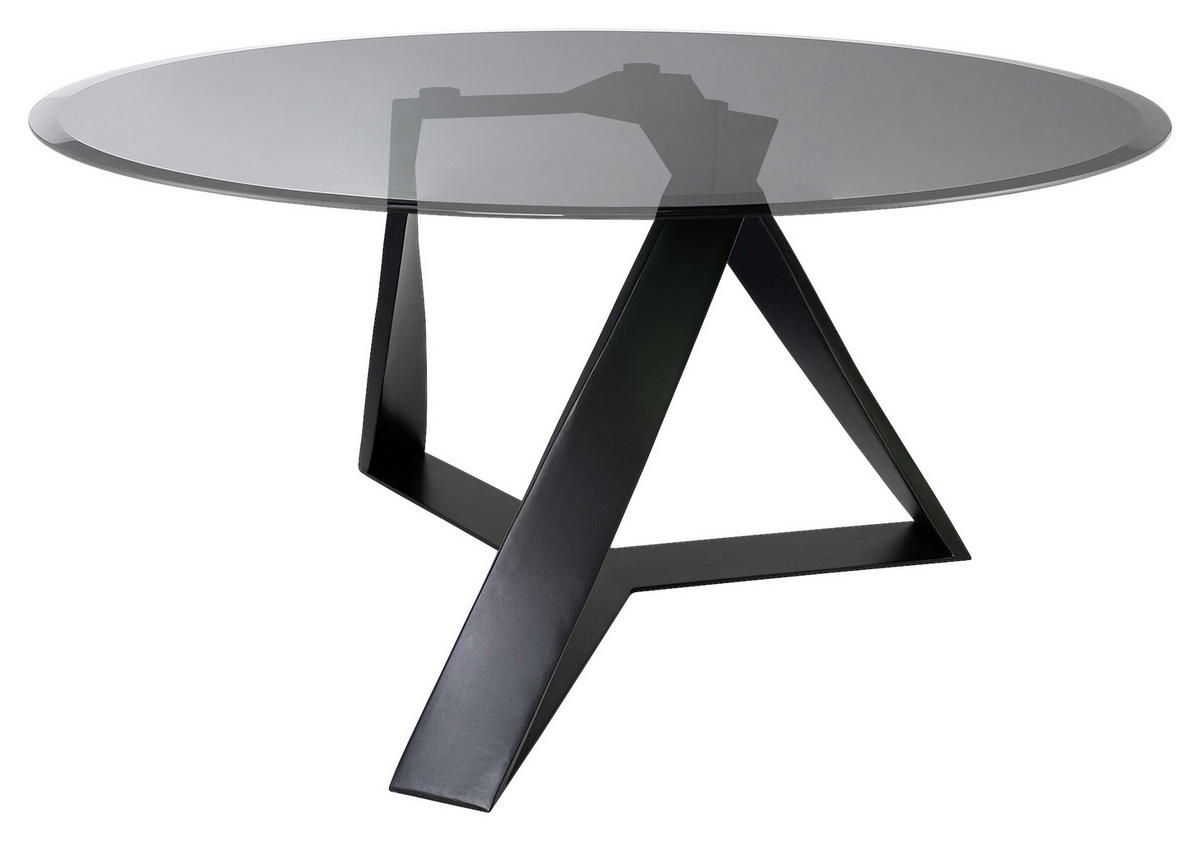 COUCHTISCH in Metall, Glas 91/91/47 cm  - Schwarz/Grau, Design, Glas/Metall (91/91/47cm) - Novel