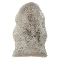 OVČÍ KOŽEŠINA, 60/90 cm, barvy stříbra - barvy stříbra, Trend, kožešina (60/90cm) - Linea Natura