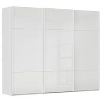 SCHWEBETÜRENSCHRANK Weiss  - Weiss, Konventionell, Glas/Holzwerkstoff (242/223/68cm) - Novel