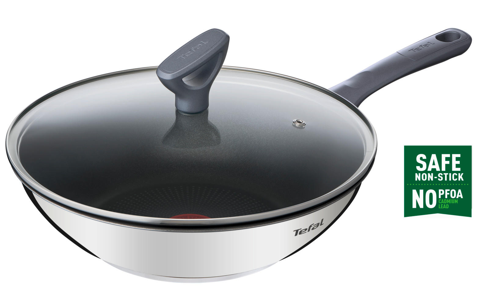 VOK   28 cm  - Basics, kovina/steklo (28cm) - Tefal
