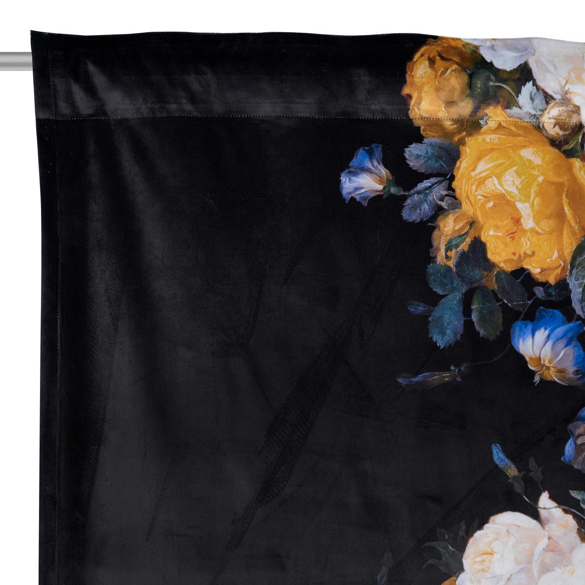 KÉSZFÜGGÖNY részben fényzáró  - fekete, Natur, textil (135/245cm) - Esposa