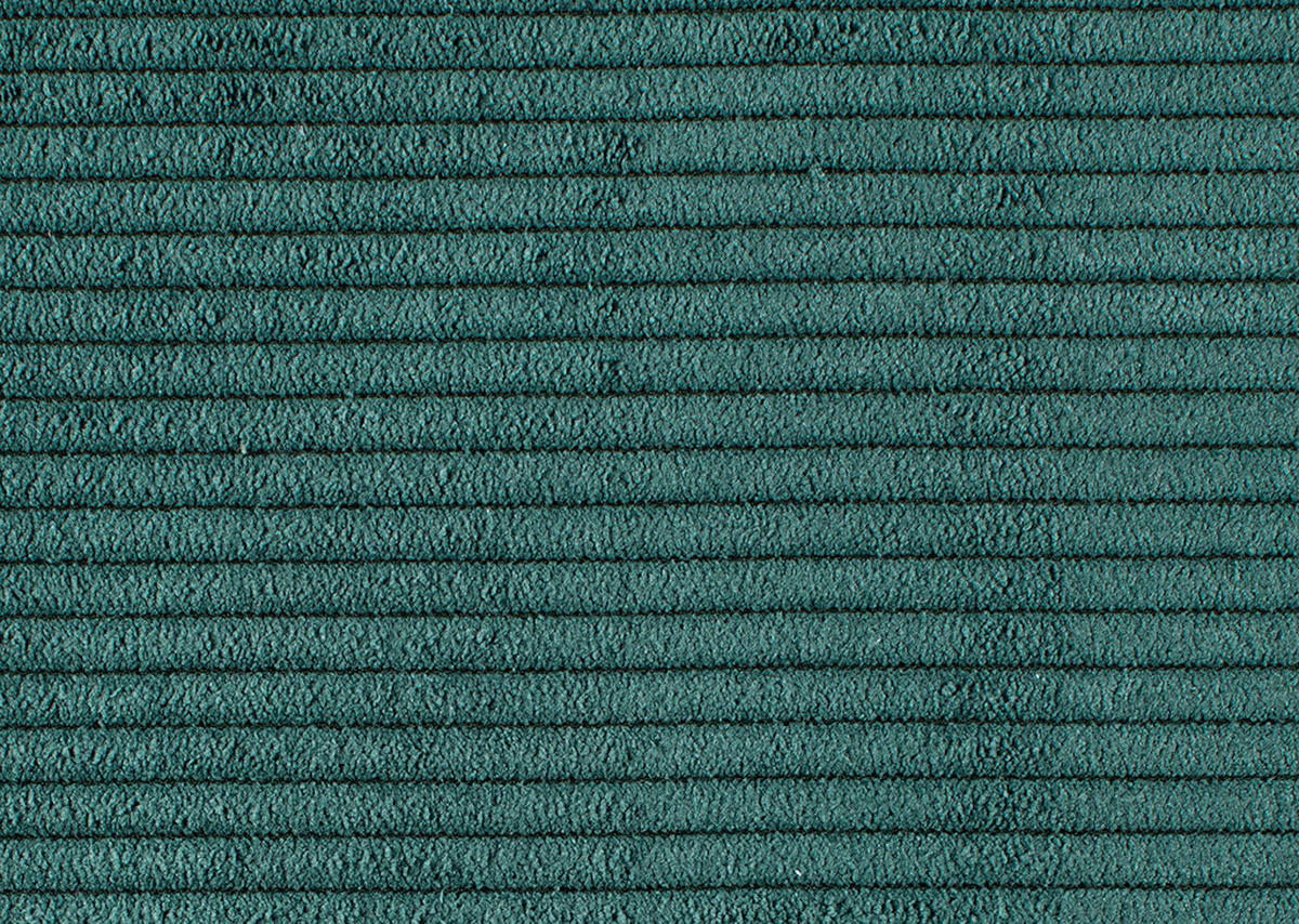 ECKSOFA Grün Feincord Rücken echt, Kopfteilverstellung, Sitztiefenverstellung  - Schwarz/Grün, KONVENTIONELL, Textil/Metall (226/293cm) - Hom`in
